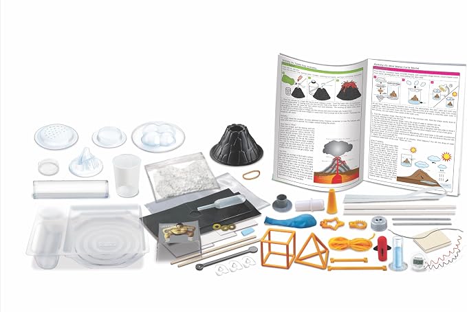 4M Steam Powered Kids Kitchen Science Kit | Includes 24 Page Instruction Book, Educational STEM Toy for Ages 3+, Learn Chemistry and Physics with Household Items