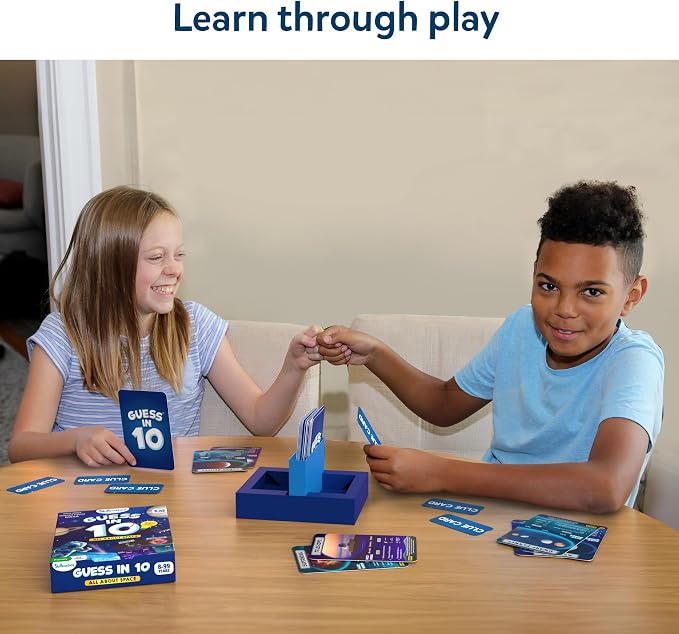 Skillmatics Guess in 10 – NASA Space, Educational Card Game, Gift for Kids | Family Trivia Game, STEM Board Game, Science & Planets, Screen-Free Fun, Girls & Boys Ages 8, 9, 10 and Up