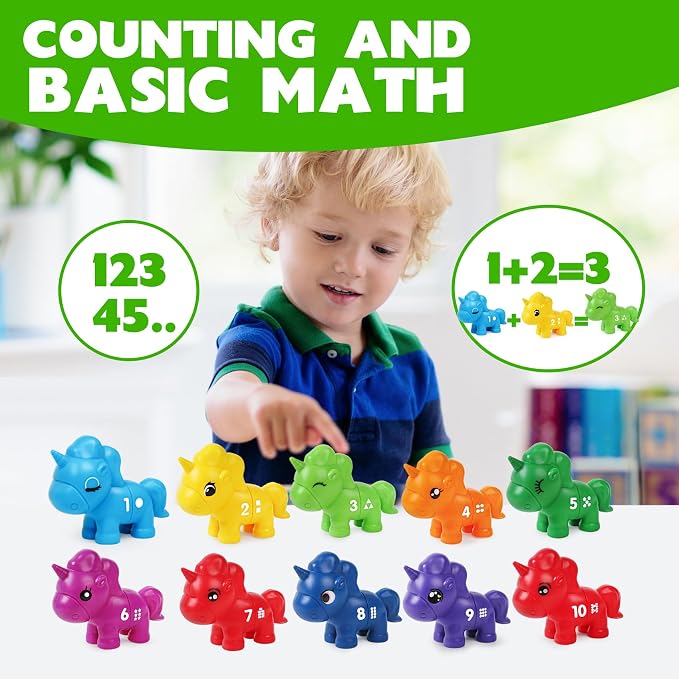 Numbers Matching Game Fine Motor Toy, Toddler Number Learning Toys,1 2 3 Educational Learning Sensory Sorting Toys Preschool Math Games Activities Sets for Toddlers Kids