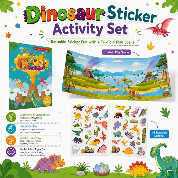 Calm Kids Sensory Kit - Screen-Free Activity Box Ages 3+ | 6-Piece Craft Set, BPA-Free Silicone, Travel-Friendly, Gift-Ready, Boy Girl Preschool Kindergarten