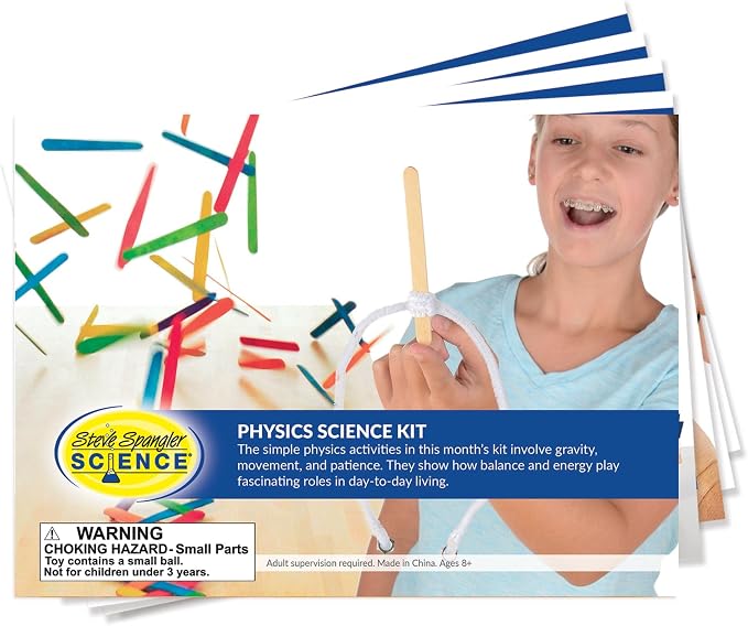 Steve Spangler Science STEM Kit: Physics Science Kit, Ages 8+ | Experiments for Kids, Chemistry Set, STEM Projects, Educationals