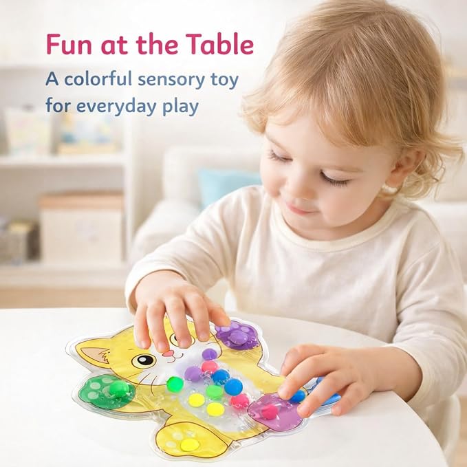 Sean's Choice Color Sorting Sensory Toys for Toddlers, Roadtrip Travel Essenstial Fine Motor Autism Fidget Preschool Classroom Activities for Kids (Cat)