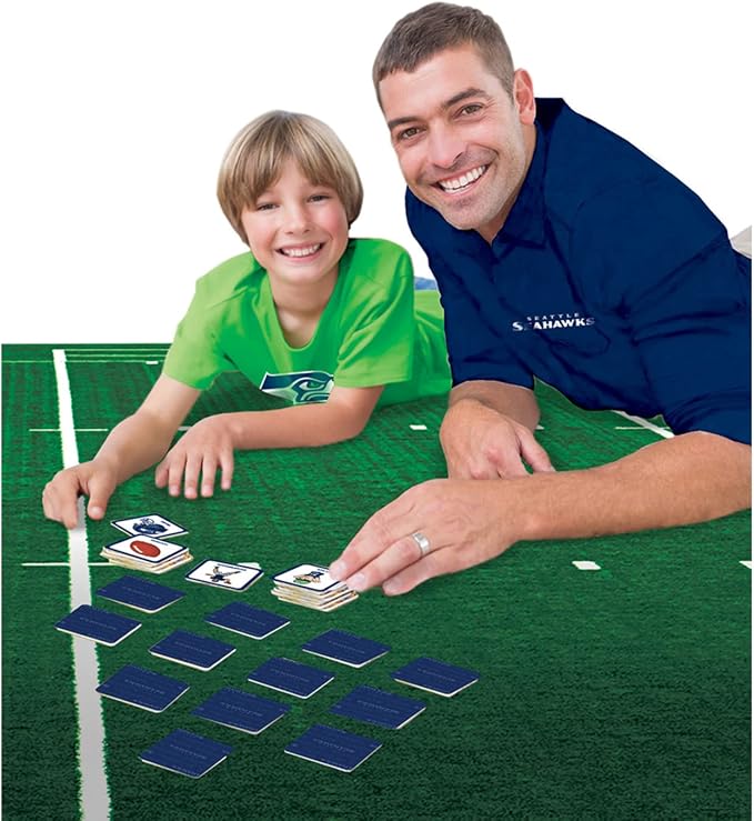 MasterPieces Officially Licensed NFL Seattle Seahawks Picture Matching Card Game for Kids and Families