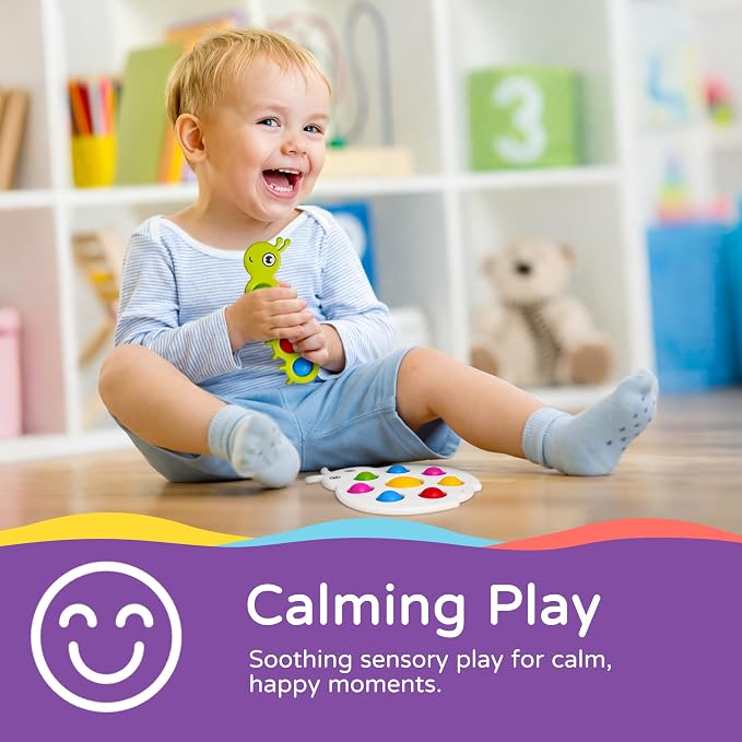 LiKee Fidget Popper Baby Toy, Montessori Sensory Travel Toys for 10M+
