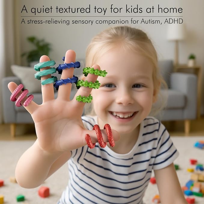 Sensory Fidget Toys for Kids Adults,6PCS Flexible Fidget Sticks for Stress Anxiety Autistic ADHD, Calm Down Travel Airplane Classroom Students Prizes Toys, Stocking Stuffers for Teens Boys Girls