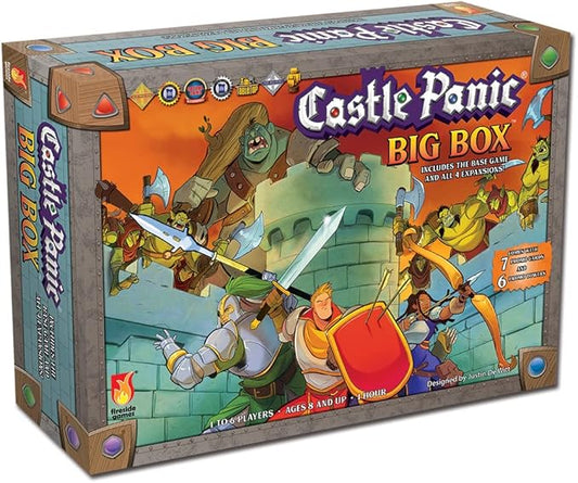 Fireside Games Castle Panic Big Box 2nd Edition Board Game | Includes base game and expansions, Cooperative strategy, Fantasy theme, Family game night, Deluxe collection