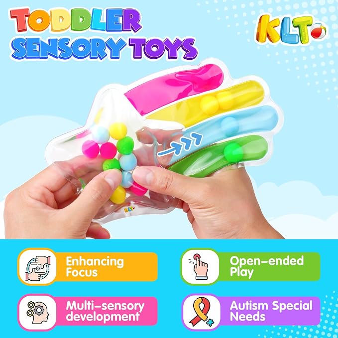 2 PCS Color Sorting Sensory Toys for Toddlers: Quiet Calming Travel Roadtrip Toys for Kids - Color Matching Game for Preschool Learning Activities - Classroom Prizes Toddlers Travel Essentials