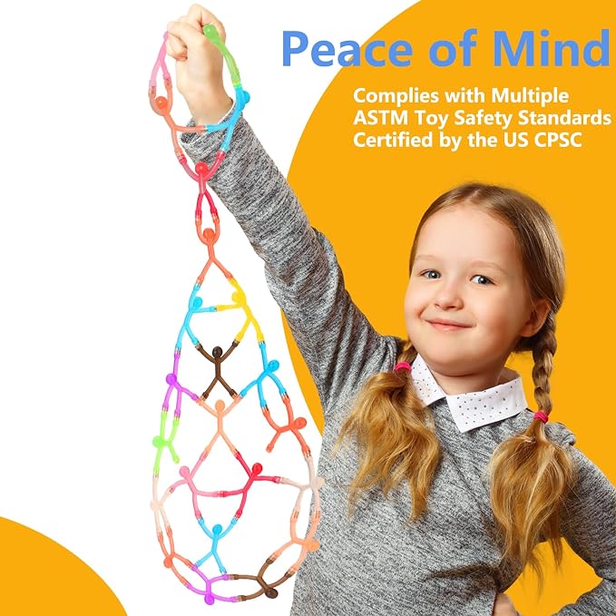 48pcs Magnetic People Figures for Kids 3-8 Travel STEM Fidget Toy | Safe ASTM-certified, Quiet Play for Airplane Car Trips Restaurant, Develops Creativity for Classroom Rewards Stocking Stuffer