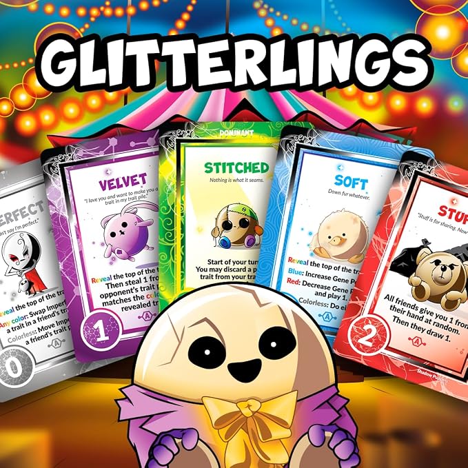 Shadow Puppets Bolster Expansion for Doomlings - Introducing 40 New Cards & Four Haunting New Species of Doomlings: Deeplings, Glitterlings, Moonlings, and Fuzelings