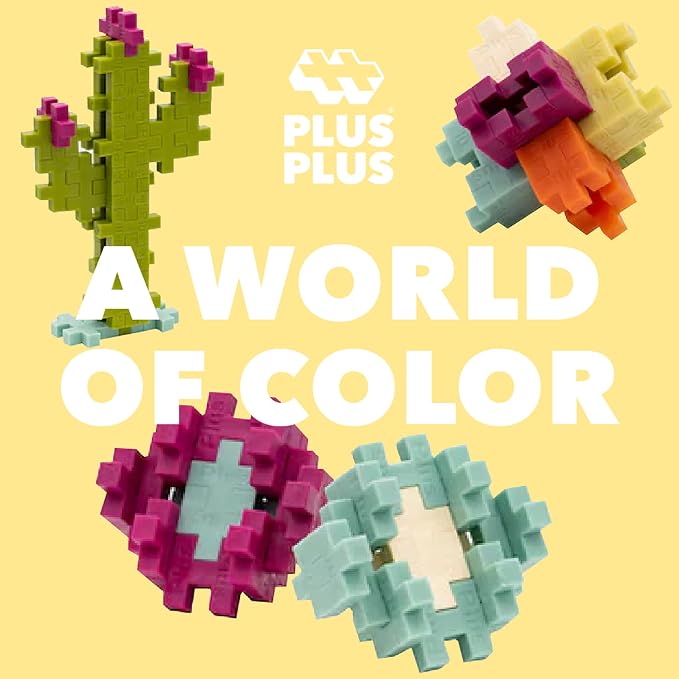 PLUS PLUS 240 Piece Botanica Mix - Mini Waffle Blocks Classroom Must Haves