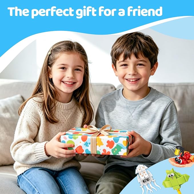 Mini Building Blocks Sets Party Favors for Kids 4-8, 36PCS | Ocean Animals Small Building Block Sets, Goodie Bag Stuffers for Kids, Treasure Box Prizes, Pinata Stuffers for Kids
