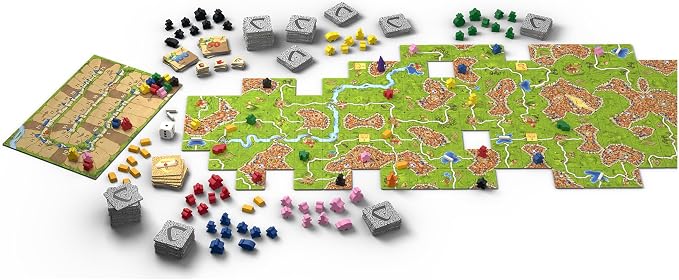 Carcassonne Big Box Board Game (2025 Edition) | Complete Tile Placement Strategy Game with 11 Expansions & Base, Family Fun for Kids & Adults, Ages 7+, 2-6 Players, 30 Mins