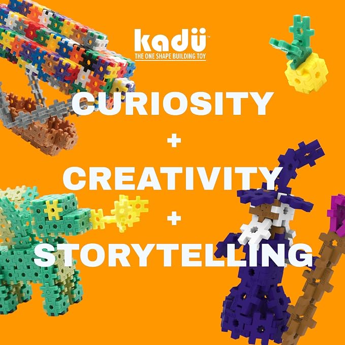 KADÜ Parrot 250 Piece Set - STEM/STEAM Building + Construction Toy, for Open + Imaginative Play Ages 5+ | Creative Mini Sensory Construction Puzzle tiles - Open Ended Play Gift Boys + Girls - Classroom Homeschool Manipulatives