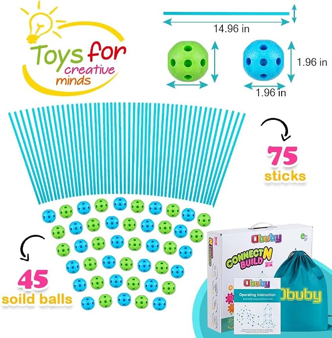 Kids Fort Building Kit 120 Pieces Construction STEM Toys for 3 4 5 6 7 8 9 10 11 12 Years Old Boys and Girls Ultimate Forts Builder Gift Build DIY Educational Learning Toy for Indoor & Outdoor