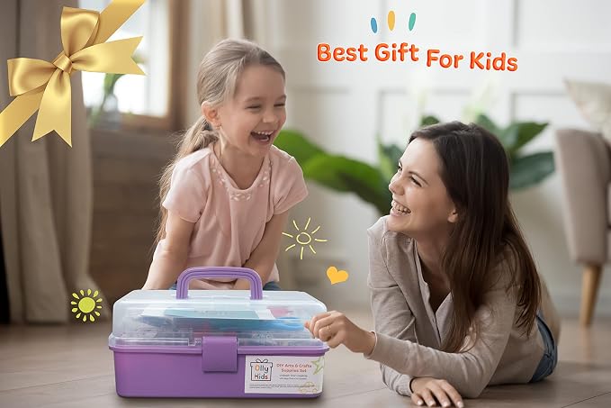 Olly Kids Art Kit, Arts & Crafts Supplies Set for Kids Ages 4-8