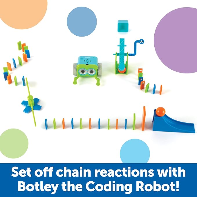 Learning Resources Botley the Coding Robot Action Challenge Accessory Set | Chain Reaction Game. STEM Robot Accessory Pack for Coding Robots, Ages 5+