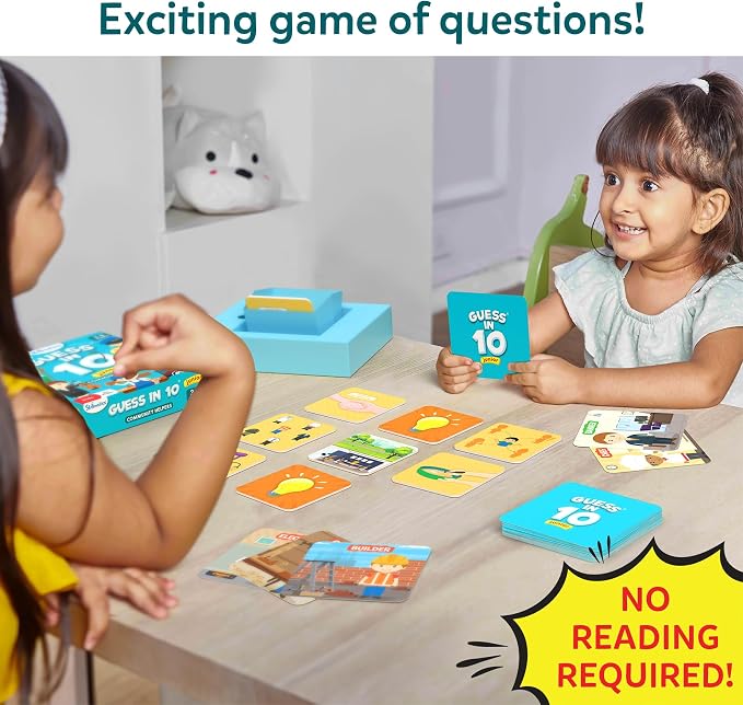Skillmatics Guess in 10 Junior Community Helpers, Card Game for Kids | For Boys, Girls, and Families Who Love Card Games, Board Games & Educational Toys, Travel Friendly, Gifts for Ages 3, 4, 5, 6