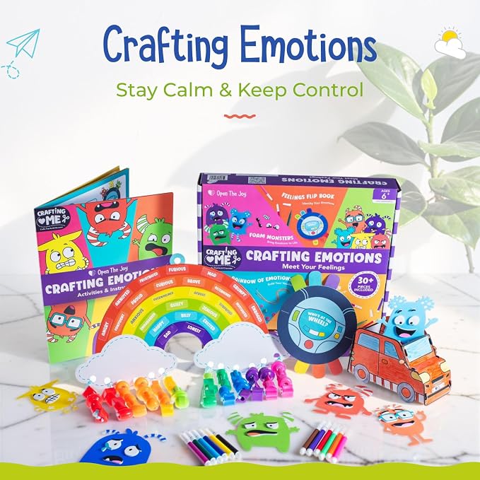 Open The Joy Crafting Emotions Kit – Kids DIY Mindfulness & Sensory Art