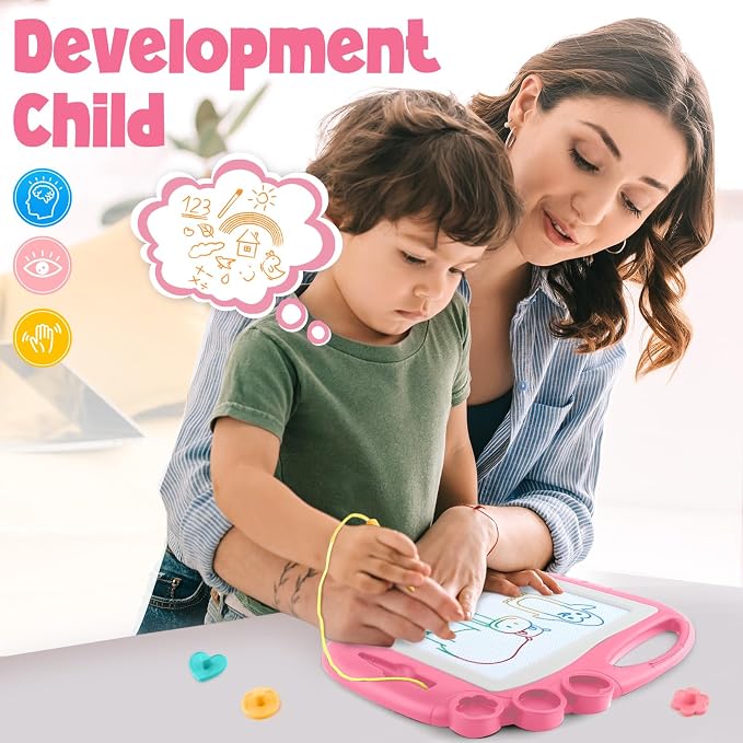 Magnetic Drawing Board, Toddler Toys for Age 3 Boys Girls, Toddler Drawing Board, Birthday Easter Christmas Halloween Kids Toy Gifts for Boys and Girls
