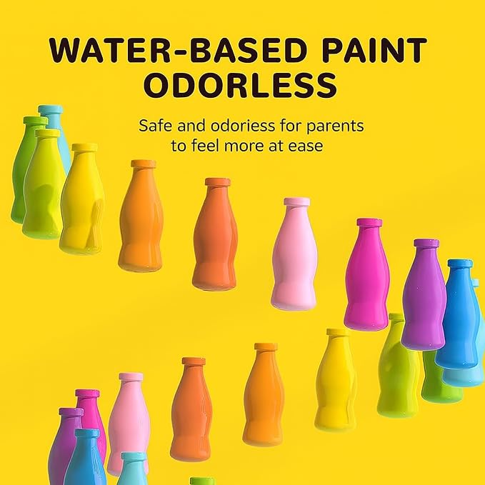 Color Stack Challenge Game, Bottle Color Match Game for 2-4 Players | Family Board Game for Kids 8-12 and Adults, Portable Tabletop Game for Travel, Camping, Holidays and Parties (New Version)