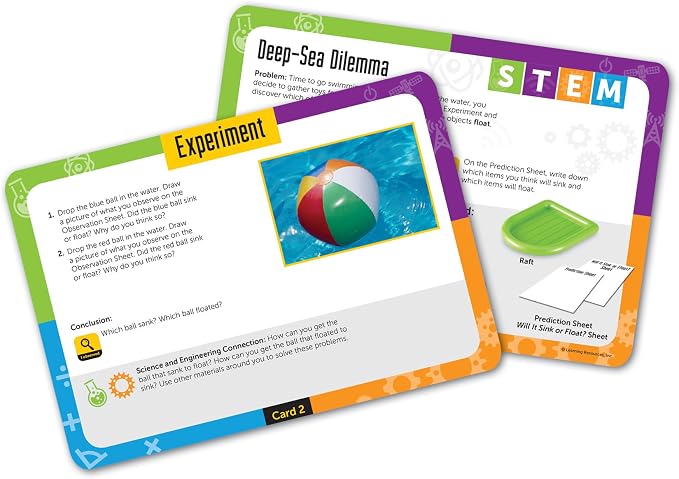 Learning Resources STEM Sink or Float Activity Set | Early Science Concepts, 32 Pieces, Ages 5+