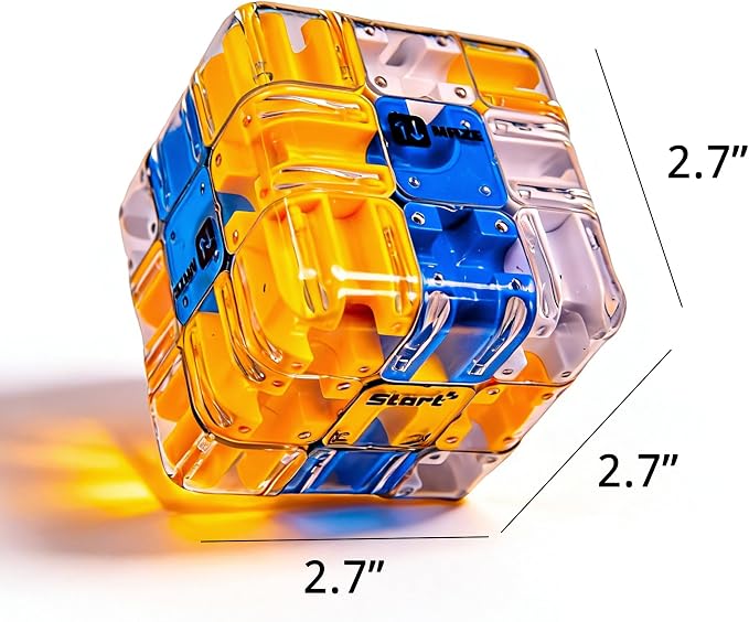 3D Rolling Ball Maze Cube Puzzle - Maze Cube for Kids Labyrinth 3D Puzzle Maze Cube Ball Twist Roll Brain Teaser Toys, Cultivate Logical Thinking for Puzzle Cube Gift for Adults Teens Kids (Green)