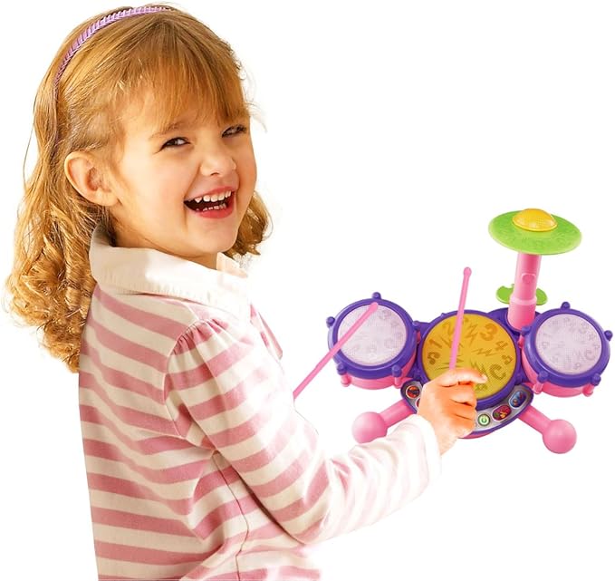 VTech KidiBeats Drum Set, Pink