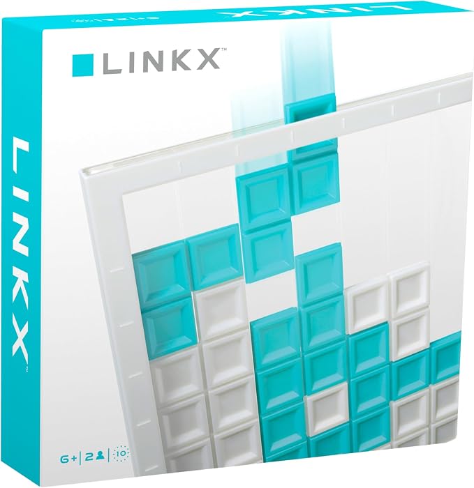 Abstract Strategy Board Game for Kids, Teens and Family, Party Tabletop Game for Game Night, Strategic 2 Players Ages 6 to Adults, Linkx by Blue Orange Games