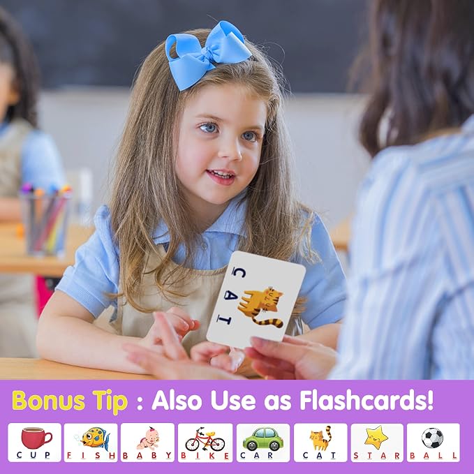 NARRIO Educational Toys for 3 4 5 Year Old Girls Boys Gifts, Matching Letter Spelling Games Learning Toys for Kids 2-4 Year Olds, Christmas Birthday Gifts for 3-6 Year Old Girls Toddler Toys Age 2-4