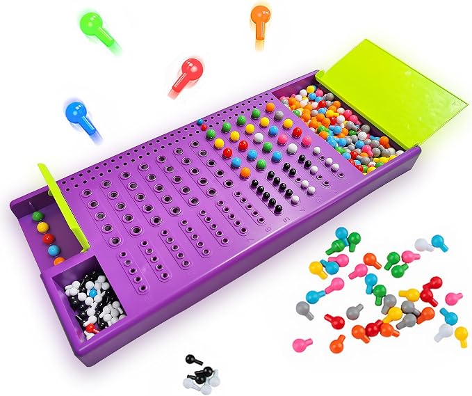 KIDAMI Code Breaker, Classic Codebreaking Travel Board Game, Purple | 2 Player Battle, Brain Puzzle Set, Lightweight Carrying, Portable Storage Box, Kids Toddlers Adults Gift for Family Learning