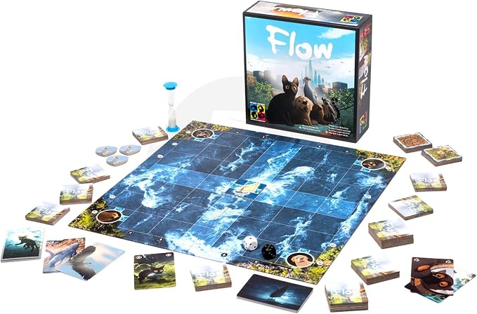 Flow Cooperative Board Game – Strategy Game for 1–4 Players Ages 8+ | Work together in Flow to overcome challenges in an exciting cooperative adventure.