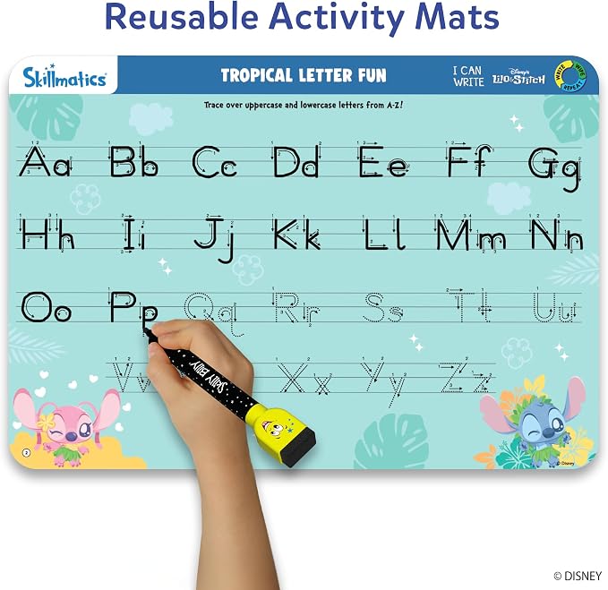 Skillmatics I Can Write Disney's Lilo & Stitch – Educational Toy and Game | Reusable Preschool Learning Activities, Back to School Supplies, Gifts for Students, Kids, Toddlers Ages 3, 4, 5, 6