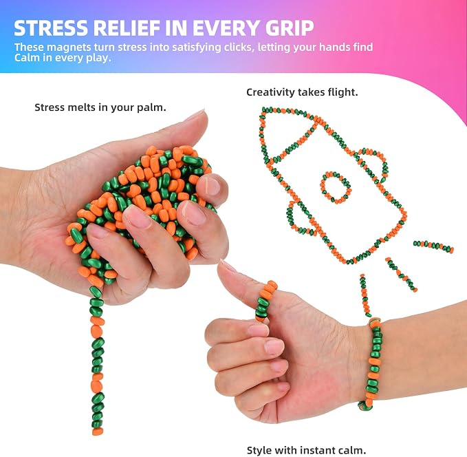 550pcs Fidget Toys Adults,Stress Relief Sensory Toys for Autism ADHD Anxiety,Smooth Ferrite Stones Desk Fidgets Toys,Fidget Toys Gifts