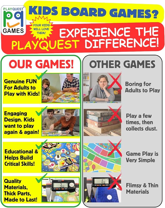 Astro Racers Board Game, Fun for Kids and Adults, 2-4 Players, Ages 5+, Solar System Racing Theme, Family-Friendly Strategy Game. Educational & Skill-Building.