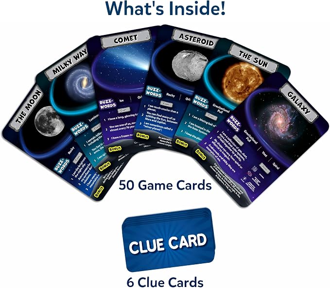 Skillmatics Guess in 10 – NASA Space, Educational Card Game, Gift for Kids | Family Trivia Game, STEM Board Game, Science & Planets, Screen-Free Fun, Girls & Boys Ages 8, 9, 10 and Up