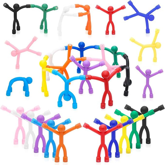 30Pcs Magnetic Travel Toys, Magnets Men for Kids, Cute Magnetic People | Fridge Magnets Sensory Fidget Toys for Adults Kids, Airplane Car Toddler Travel Essential Toys