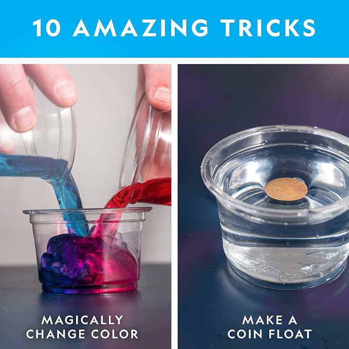 National Geographic Magic Chemistry Set with 10 Tricks for Kids Ages 8-12 | Science Experiments, STEM Projects, Science Toys, Hands-On Learning, Magic Tricks, Birthday Gift