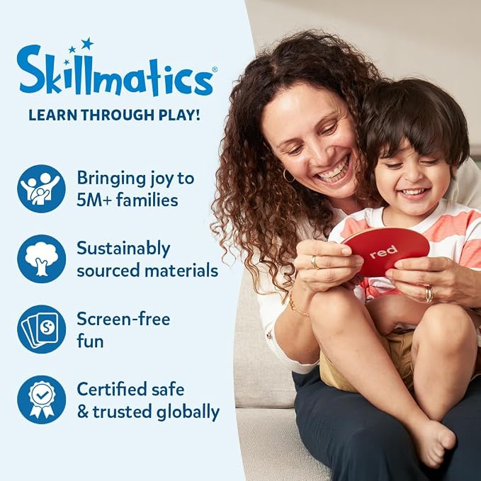 Skillmatics Guess in 10 Junior – Food We Eat, Card Game, Gift for Kids | Family Trivia Game, Educational Travel Toy, Geography & History Board Game, Screen-Free Fun, Boys & Girls Ages 3, 4, 5 & Up