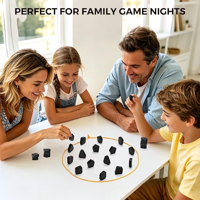 Magnetic Chess Game with Stones for Kids and Adults | Strategy Board Games for Family Game Night, Ages 6+