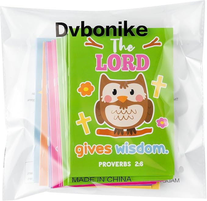 Dvbonike 24Pcs Bible Verses Coloring Books - Religious Theme DIY Color-in Pages with Inspirational Words Drawing Holiday Christian Activity Supplies for Sunday School Classroom Rewards Gift for Kids