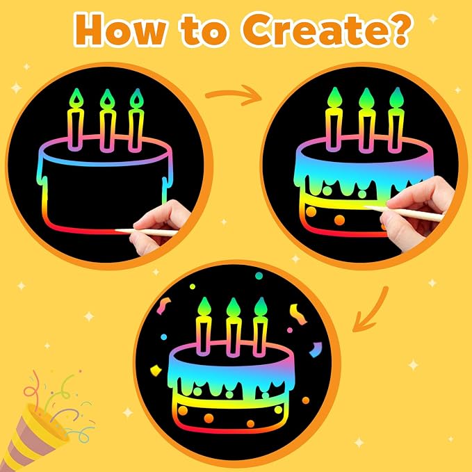 ZMLM Scratch Paper Art-Crafts Gift: 2 Pack Rainbow Notebooks Supplies Toys | Art Crafts for 3 4 5 6 7 8 9 10 11 12 Years Old Girls and Boys Kids Birthday Christmas Party Travel Games Activities
