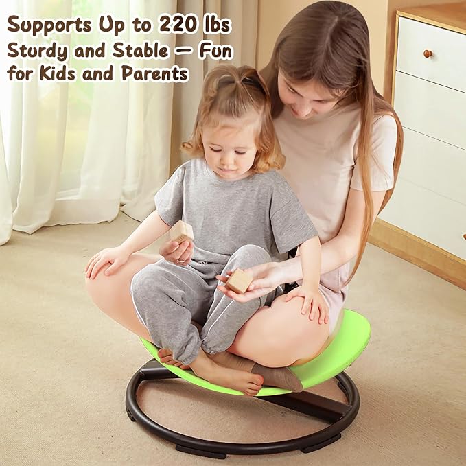 Sensory Spinning Chair for Autistic Kids,Sit and Spin Toy Age 3+ | Autism Chair Helps Improve Coordination, Attention And Core Strength, Fun Sensory Toy With Stable Swivel Design For Any Space