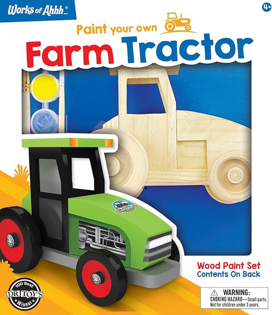 Craft Set - Farm Tractor Premium Wood Paint Kit