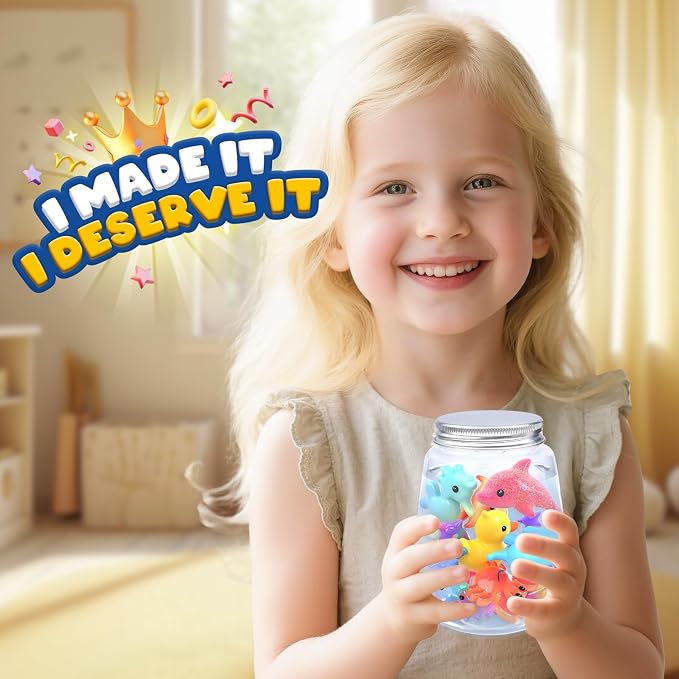 Magic Water Elf Craft Kits, Squishy Toys Arts and Crafts for Kids Girls | Squishy Making Kit, DIY Squishies Water Pets, Toddler Kids Toys Birthday Boys Girl Gifts, Crafts for Kids Ages 3 4-6 4-8 8-12