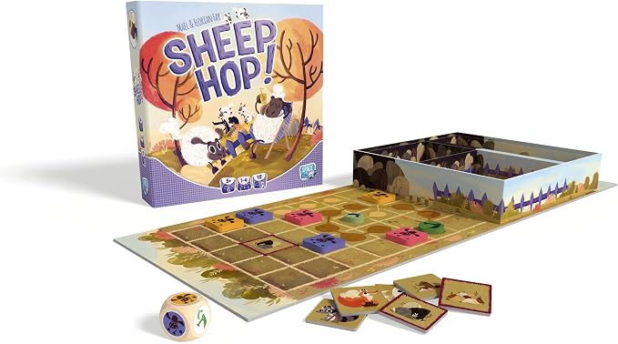 Sheep Hop Board Game (Multilingual Edition) | Cooperative Strategy Game, Fun Family Game for Kids & Adults, Ages 5+, 1-4 Players, 15 Minutes