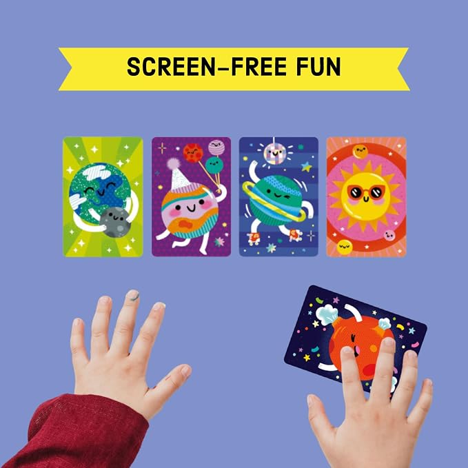 Mudpuppy Solar Snap! – Outer Space Version of Classic Kids Snap Card Game with Cute Illustrations of Planets for Children Ages 4 and Up, 2-4 Players