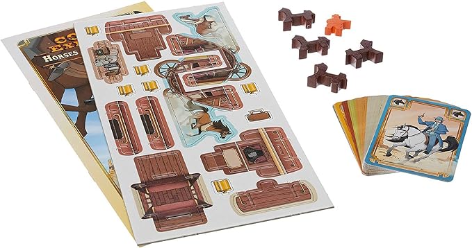 Ludonate Colt Express Horses & Stagecoach Card Game Expansion - Exciting Western Strategy with New Loot & Events