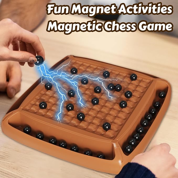 Magnet Game, Family Games for Kids and Adults, Board Games for Kids 8-12, Magnetic Games Ideal for Family and Friend Game Night, 2-4 Players, ChristmasGifts for Grandkids Teen Boys Girls (28pcs)