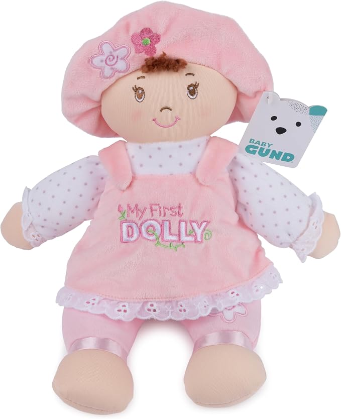 GUND My First Dolly 13-Inch Plush Doll Toddler Toy for Ages 0+