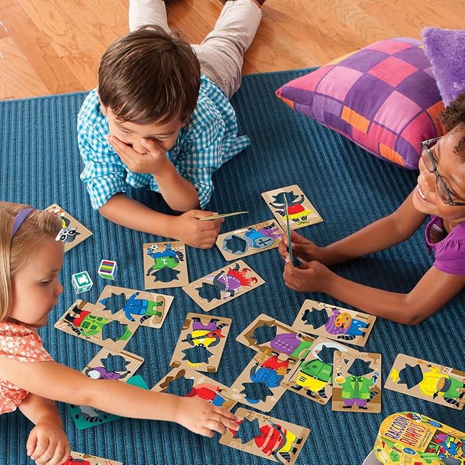 Educational Insights Raccoon Rumpus - Color Matching Game for Kids, 2-in-1 Memory Matching Games for Toddlers 3-5, Skill-Building Preschool Games, Early Learning Color Board Game, Boys & Girls Ages 3+